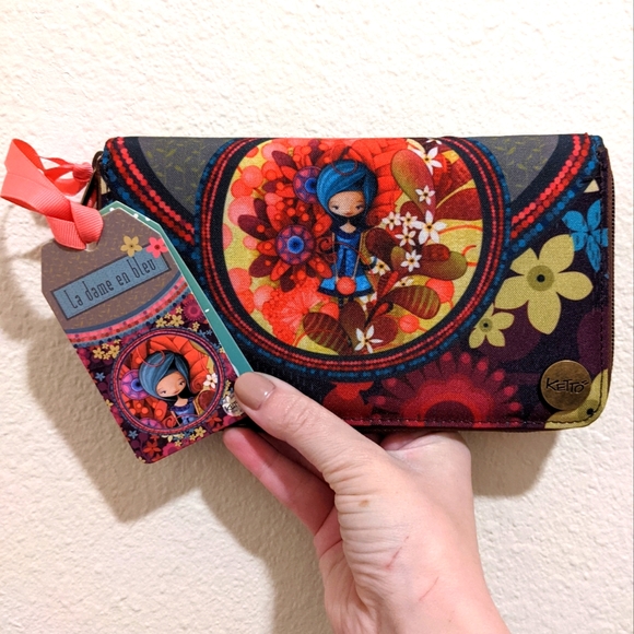 Ketto Handbags - NWT RARE Ketto "La Dame en Bleu" Wallet